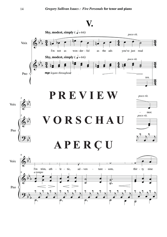 Product gallery: Page 15 of 18 Five Personals , , (tenor + piano)