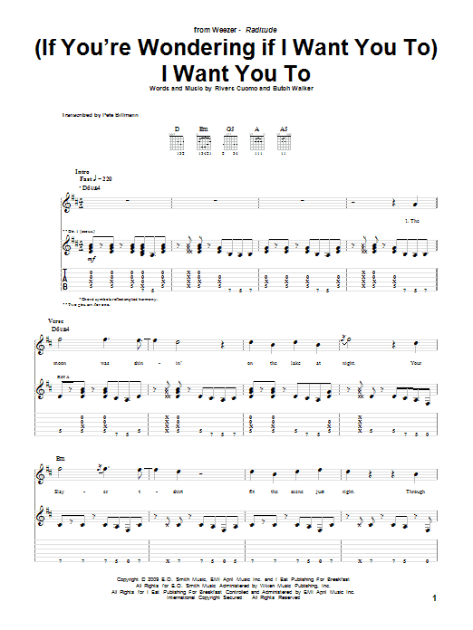 Produktgalerie: Seite 1 von 1 (If You're Wondering If I Want You To) I Want You To, Weezer, Gitarre