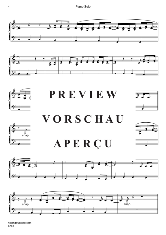 Product gallery: Page 5 of 5 Snap , Linn, Rosa, (piano easy)