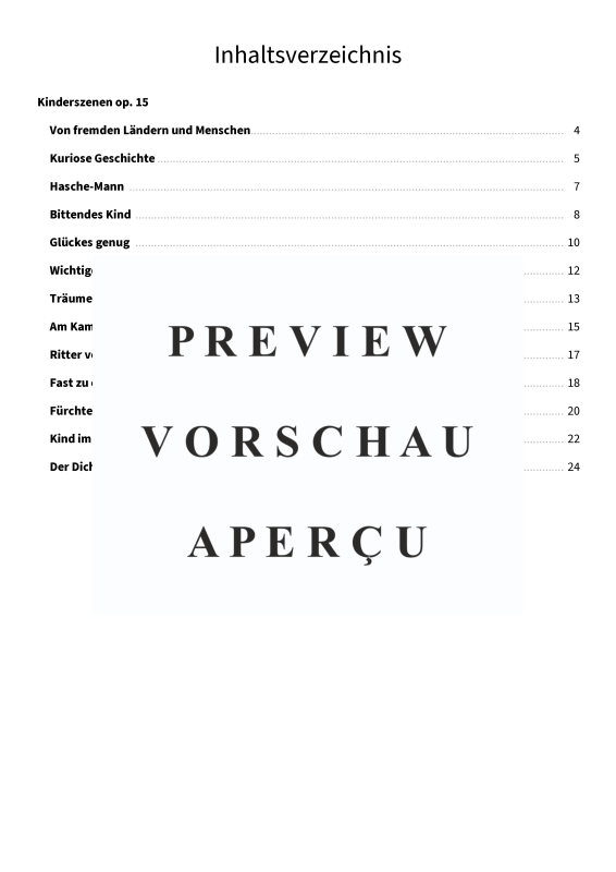 Produktgalerie: Seite 5 von 11 Kinderszenen op. 15 - 13 Charakterstücke für Klavier, , Klavier Solo