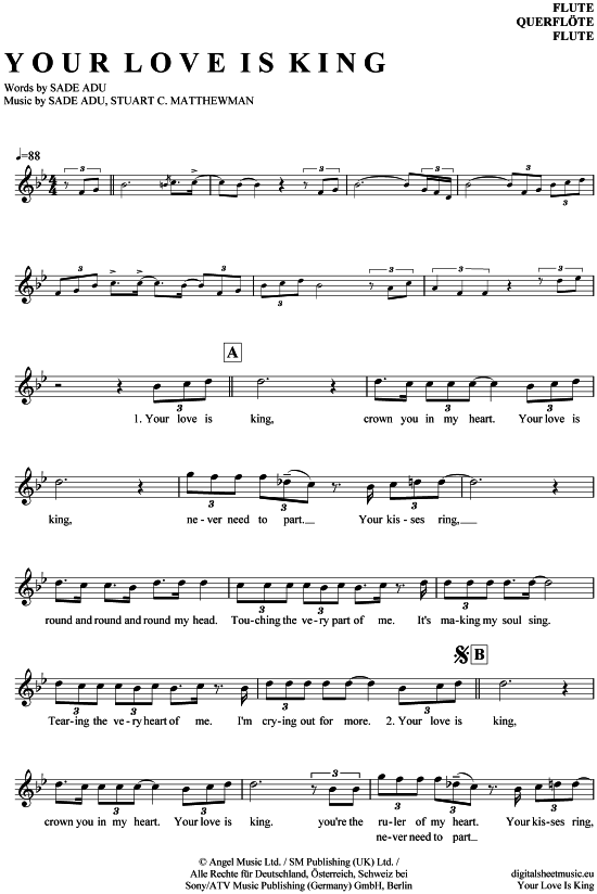 Product picture to: Your love is king Sade