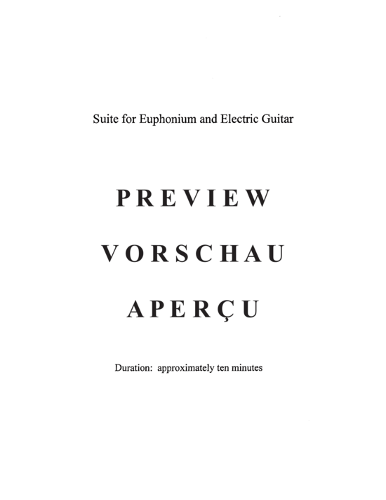 Produktgalerie: Seite 3 von 21 Suite for Euphonium and Electric Guitar , , (Euphonium + E-Gitarre)