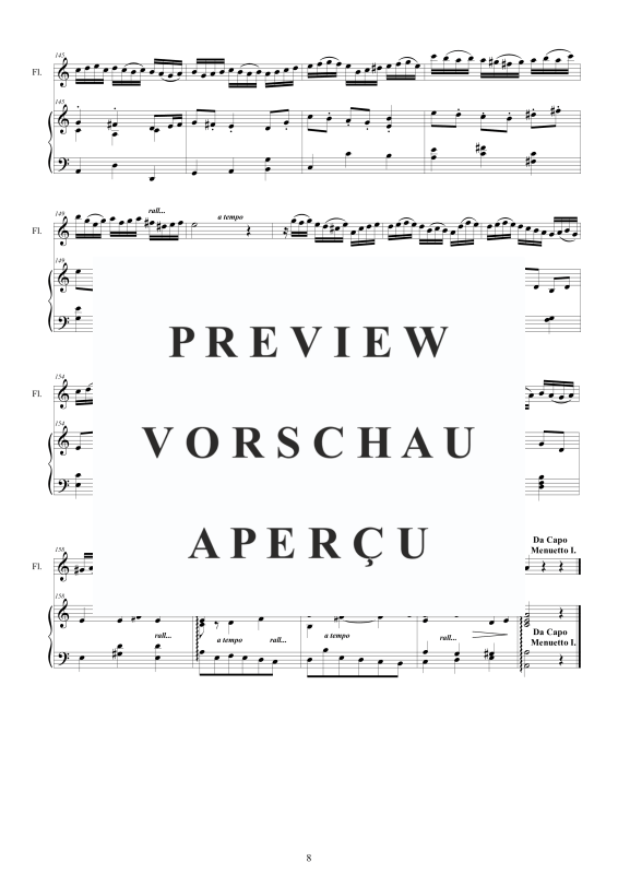 Product gallery: Page 9 of 11 Flöten Sonate in C-Dur BWV 1033, , Flöte und Cembalo/Klavier