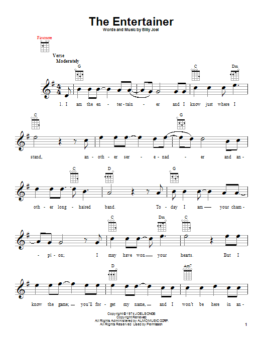 Product gallery: Page 1 of 1 The Entertainer, Billy Joel