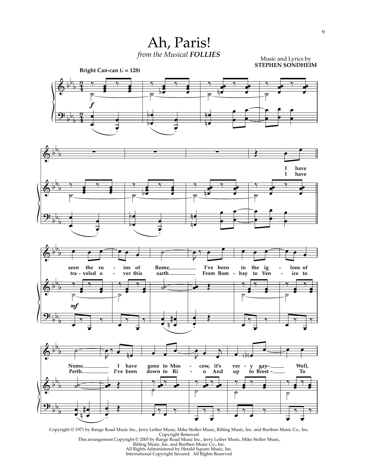 Produktbild zu: Ah, Paris! (from Follies)