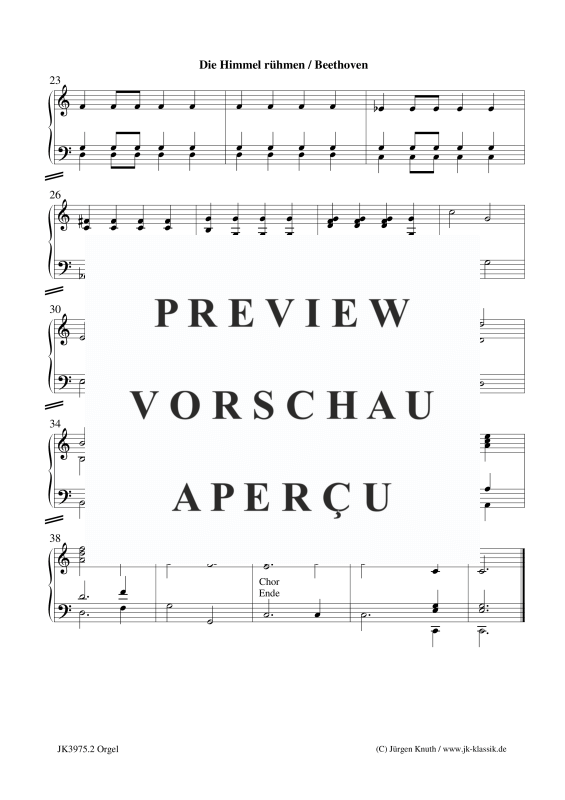 gallery: Die Himmel rühmen, , (Gemischter Chor und Orgel)