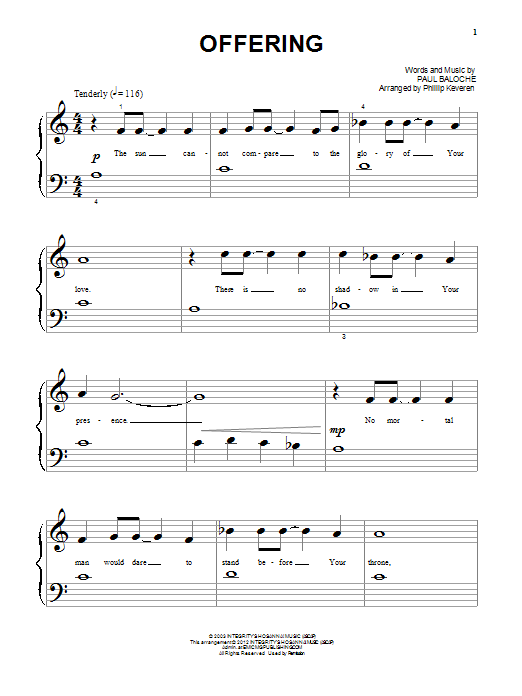 Produktgalerie: Seite 1 von 1 Offering, Paul Baloche, Klavier