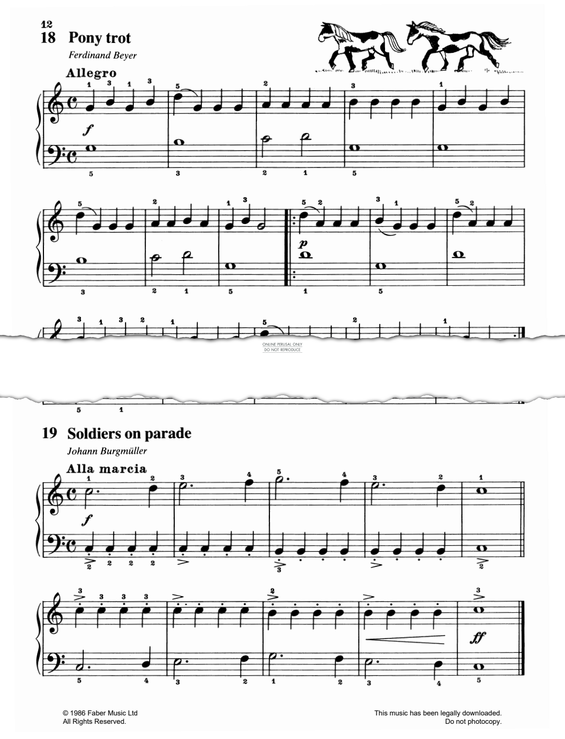 Produktgalerie: Seite 1 von 1 Soldiers On Parade, Johann Friedrich Burgmüller, Klavier