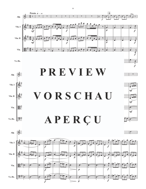 Produktgalerie: Seite 11 von 11 Sinfonia in G, , Alphorn in G und Streicher Quartett