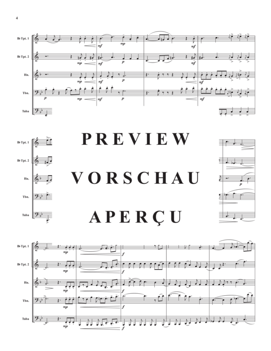 Produktgalerie: Seite 6 von 17 Whisper Me Your Dreams , , (Blechbläserquintett)