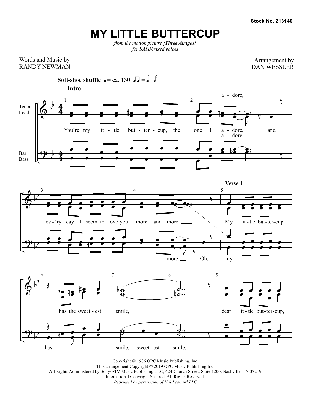 Produktbild zu: My Little Buttercup (arr. Dan Wessler)