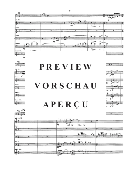 Produktgalerie: Seite 11 von 21 Blithe Spirit , , (Gemischtes Ensemble für Klarinette, Horn, Fagott, Violoncello + Tuba Solo)