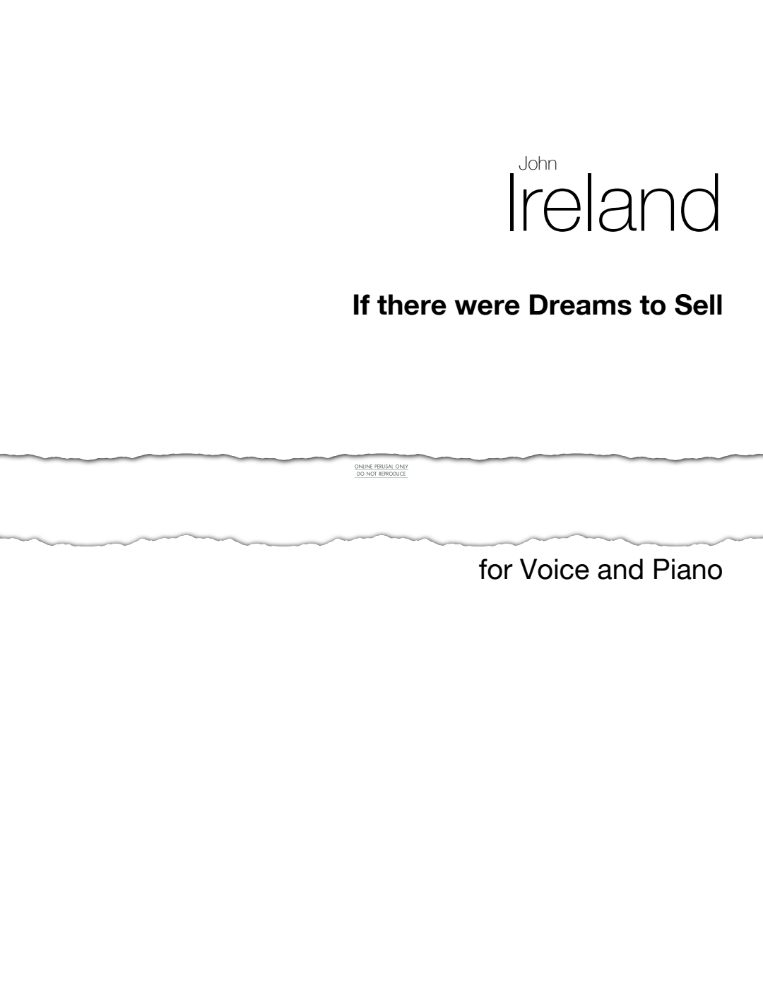 Produktgalerie: Seite 1 von 1 If There Were Dreams To Sell, John Ireland, Gesang, Klavier