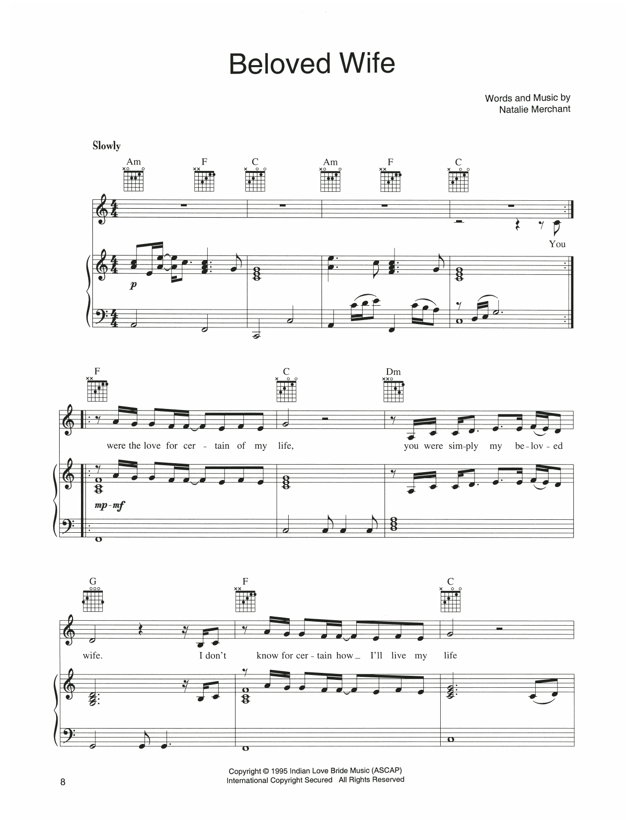 Produktgalerie: Seite 1 von 1 Beloved Wife, Natalie Merchant, Gesang, Gitarre, Klavier