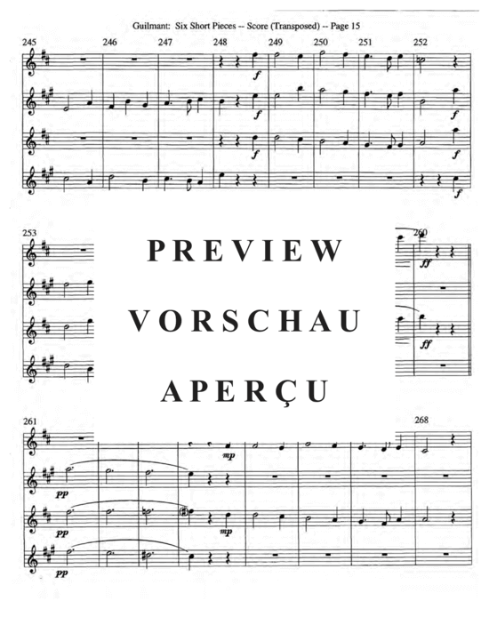 gallery: Sechs kurze Stücke, Op. 48 , , (Saxophon Quartett SATB)