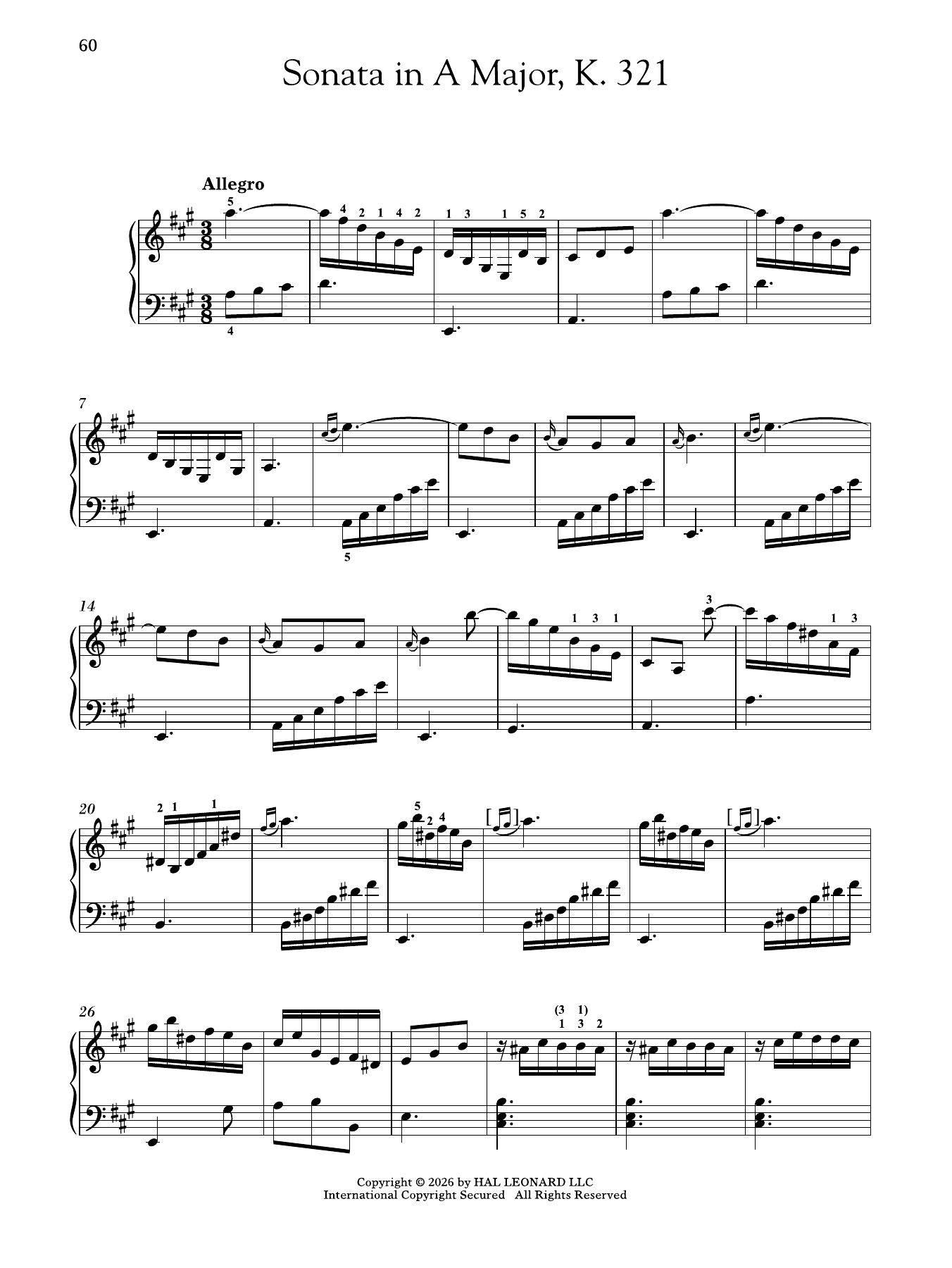 Produktgalerie: Seite 1 von 1 Sonata In A Major, K. 321, Domenico Scarlatti, Klavier