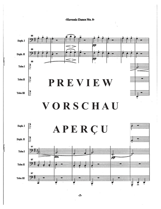 Product gallery: Page 11 of 21 Slavonic Dances Op. 46 No. 8 , , (Tuba Quartett EETT)