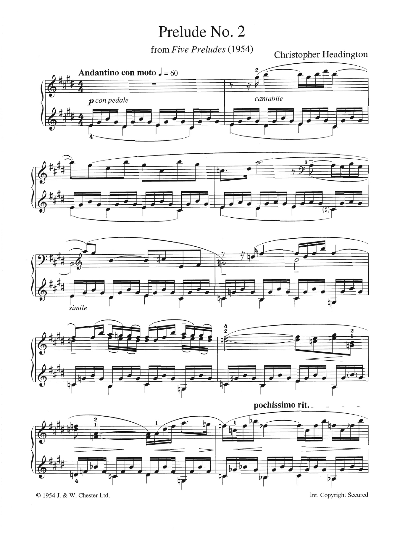 Produktbild zu: Prelude No. 2 (from "Five Preludes")