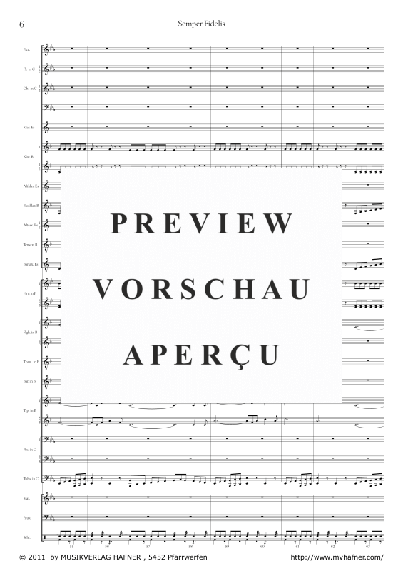 Product gallery: Page 11 of 11 Semper Fidelis, , (large wind orchestra)