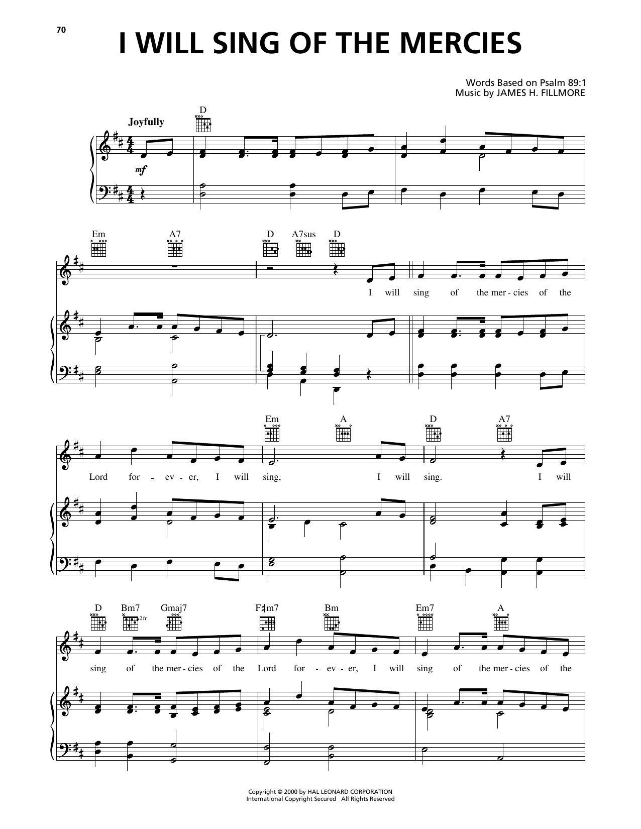Produktbild zu: I Will Sing Of The Mercies