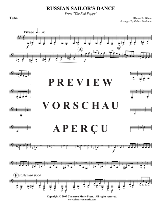 Produktgalerie: Seite 17 von 18 Russian Sailor Dance , , (Blechbläserquintett)