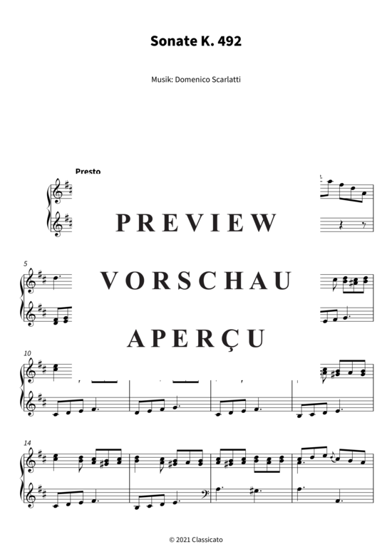 Produktgalerie: Seite 4 von 9 Sonate K. 492 , , Klavier Solo