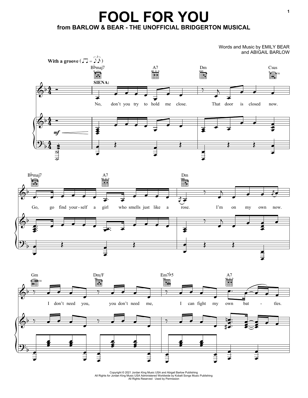 Produktbild zu: Fool For You (from The Unofficial Bridgerton Musical)