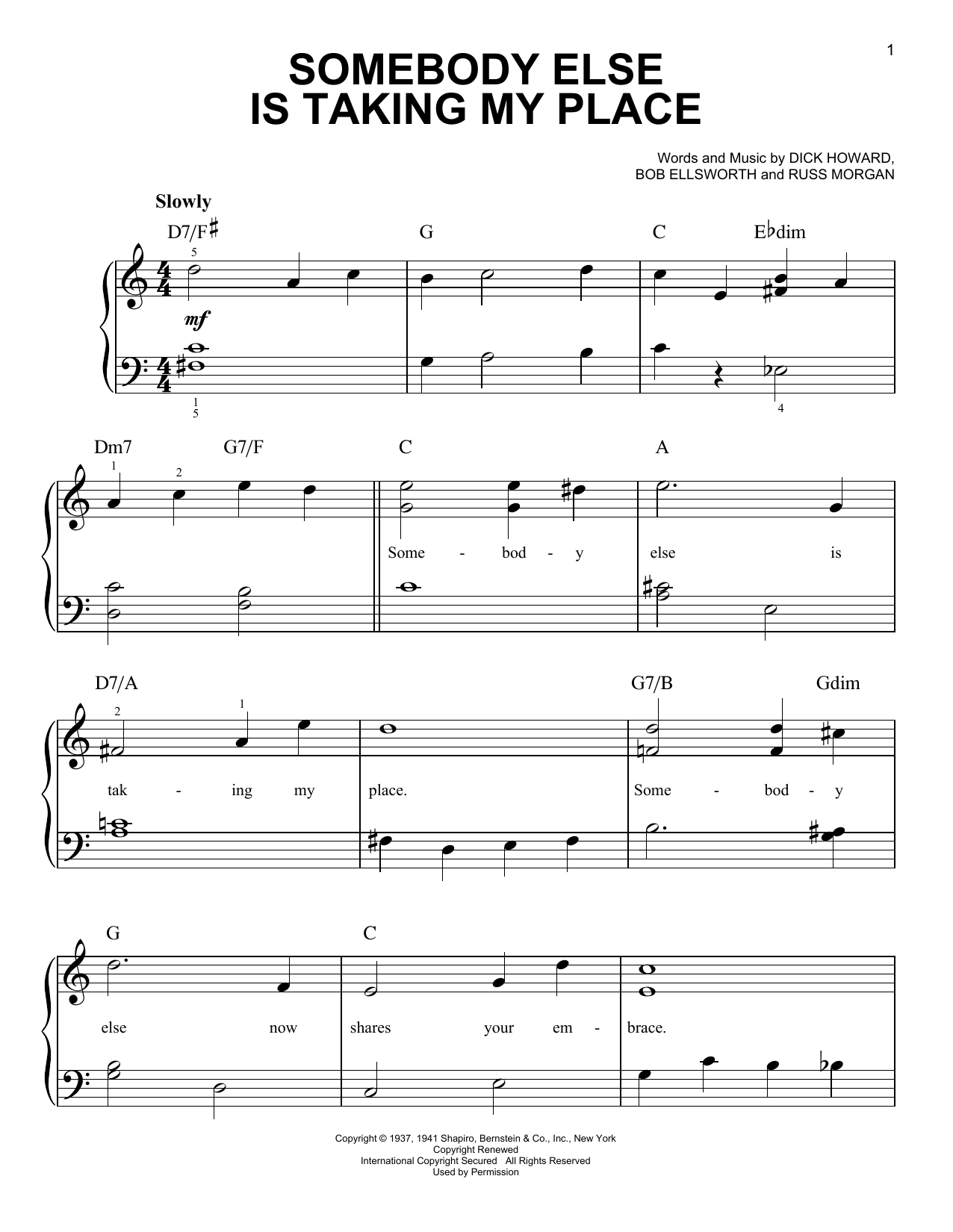 Product gallery: Page 1 of 1 Somebody Else Is Taking My Place, Peggy Lee