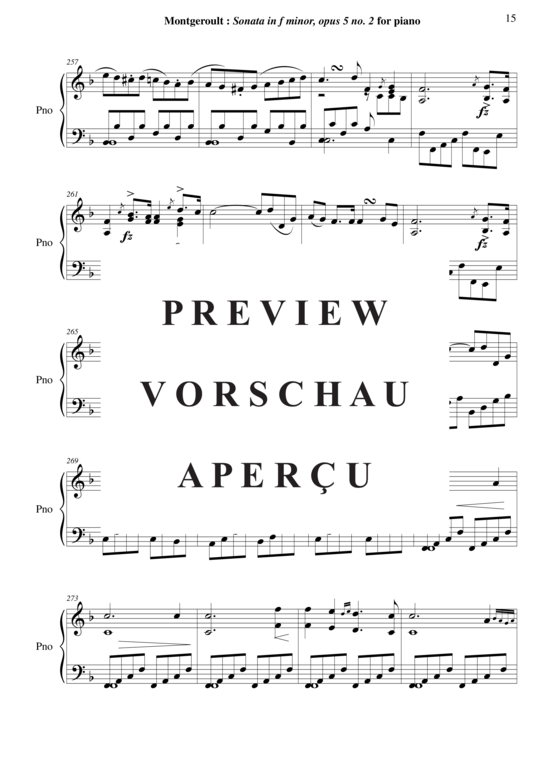 Product gallery: Page 16 of 21 Sonata in f minor, Opus 5 no. 2 , Horvath, Nicolas, Piano Solo
