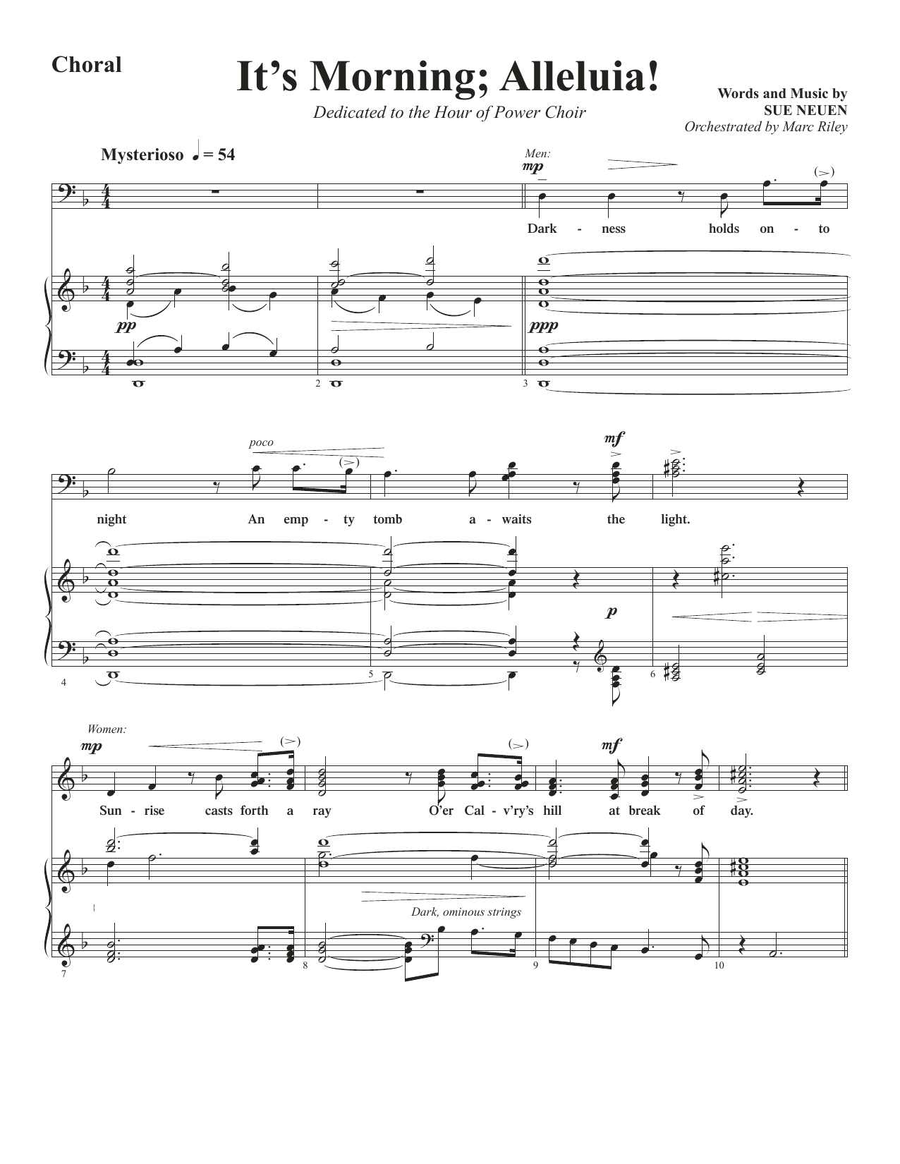 Produktbild zu: It's Morning; Alleluia!