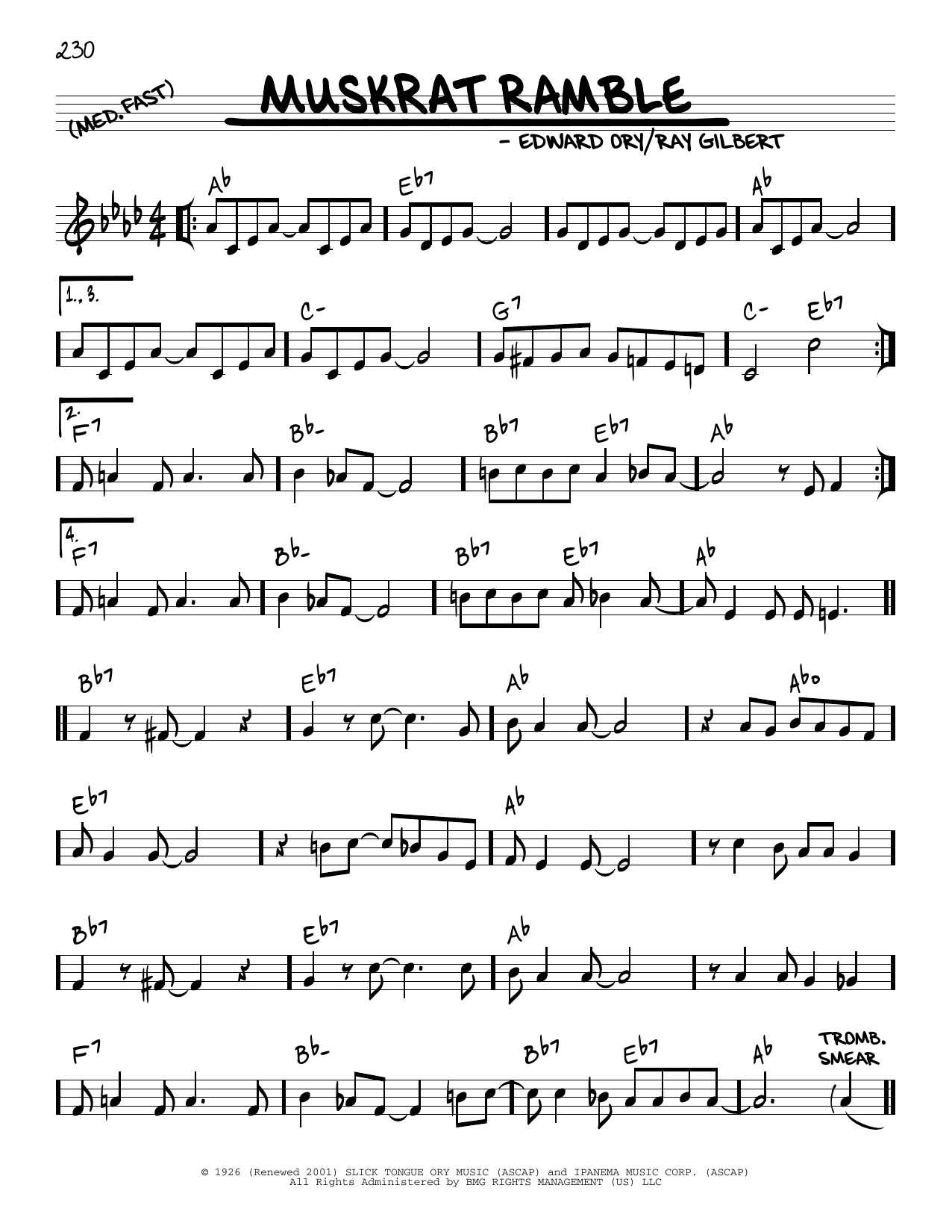 Produktbild zu: Muskrat Ramble (arr. Robert Rawlins)