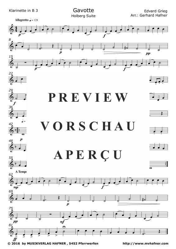 gallery: Gavotte, , (Clarinet Quintet)