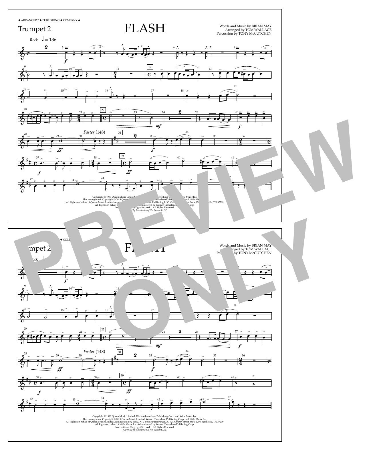 Product picture to: Flash (arr. Tom Wallace) - Trumpet 2