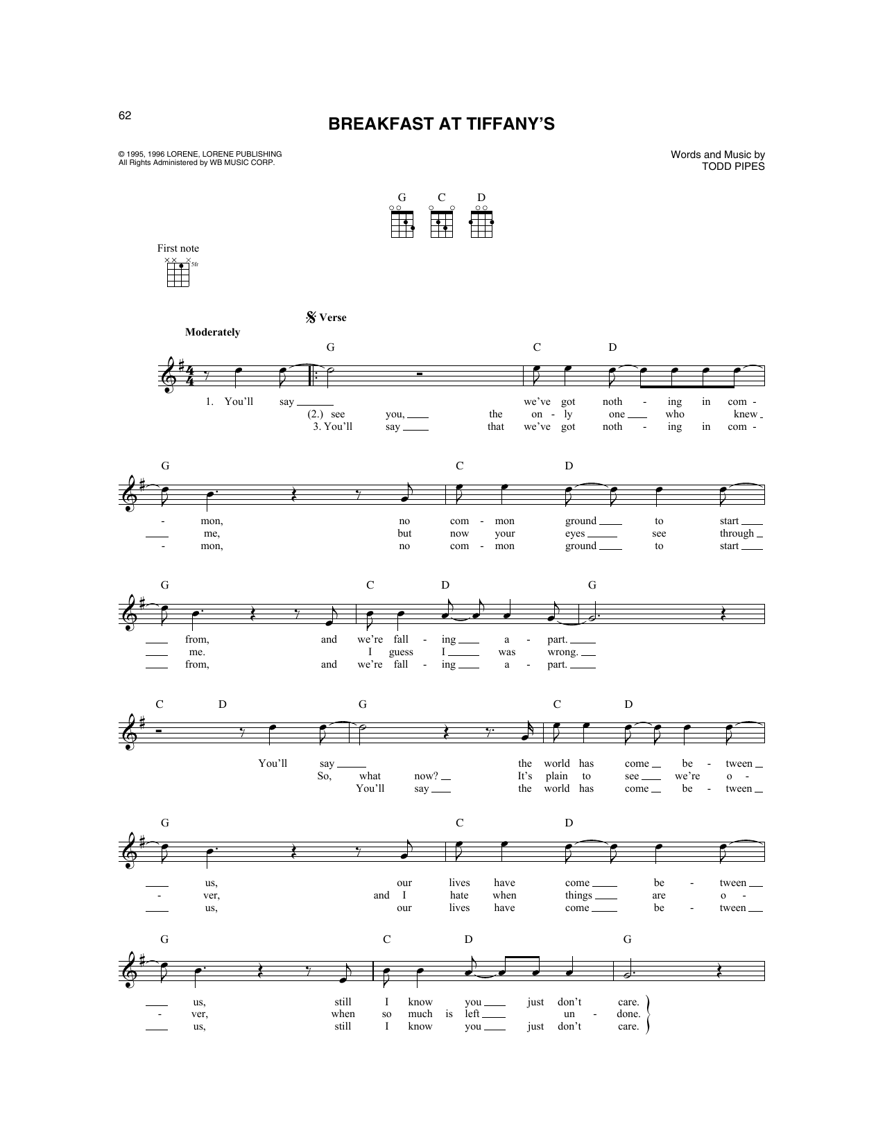 Produktbild zu:  Breakfast At Tiffany's - Deep Blue Something