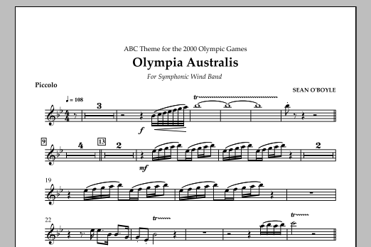 Produktgalerie: Seite 1 von 1 Olympia Australis (Symphonic Wind Band) - Piccolo, , Ensemble