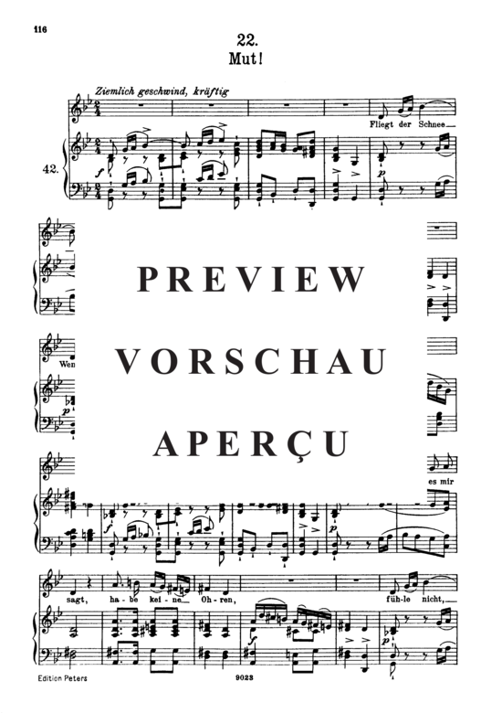 Product gallery: Page 2 of 3 Mut D.911-22 (Winterreise), , High Voice and Piano