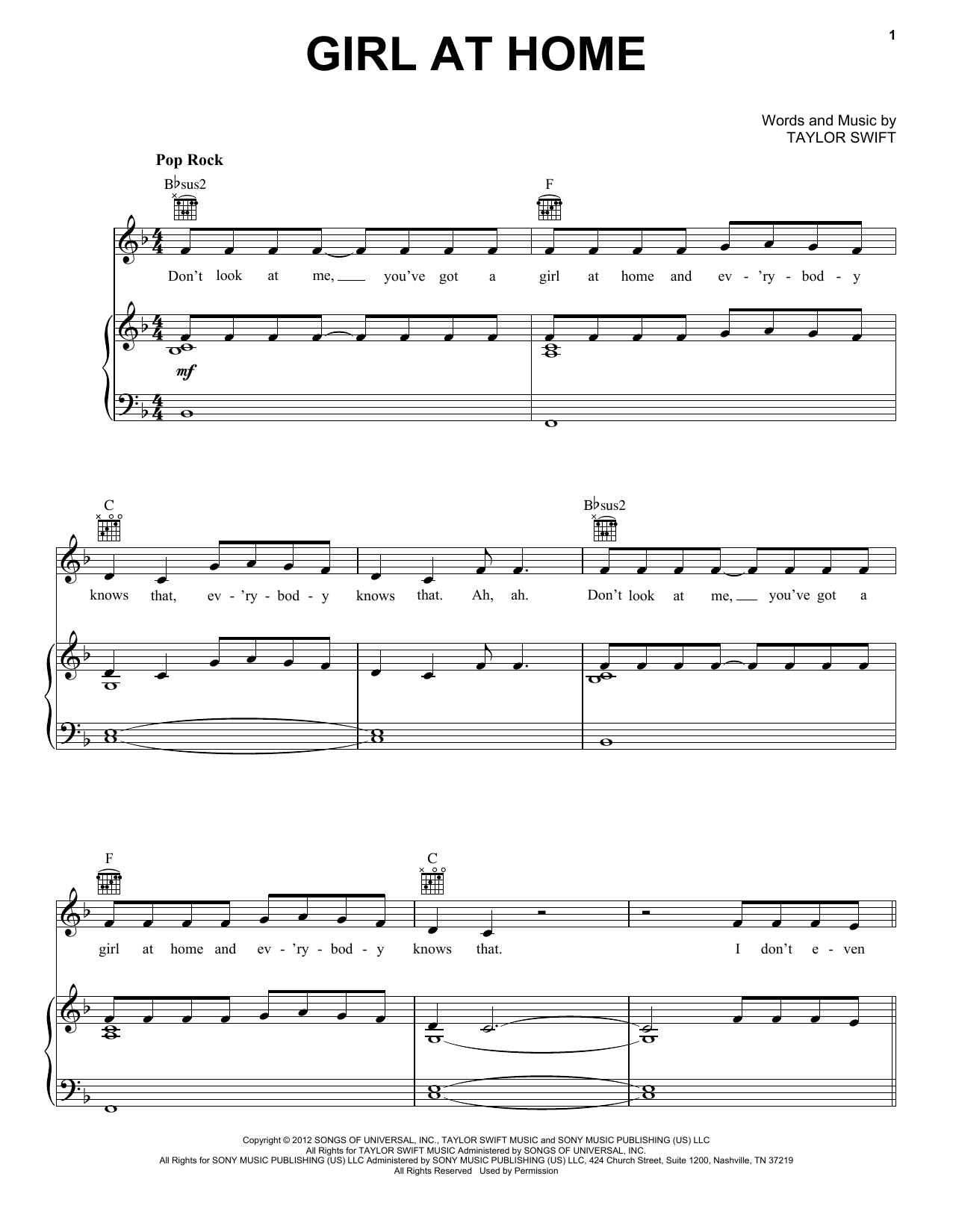 Produktbild zu: Girl At Home (Taylor's Version)