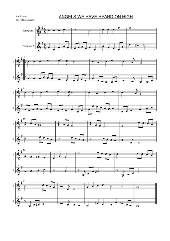 gallery: Carols in Duet - 5 traditional songs, , Trompetenduett