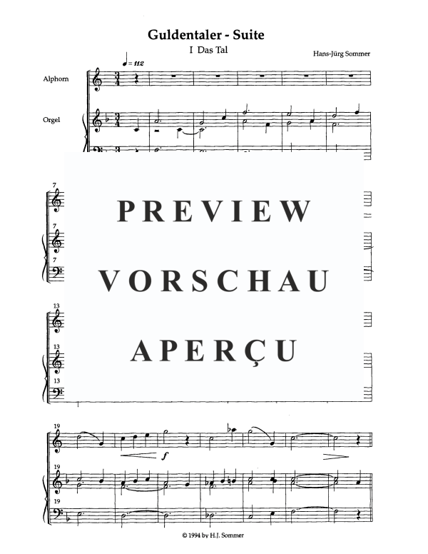 Product gallery: Page 3 of 11 Guldentaler Suite, Op. 163, , Alphorn In F and Piano