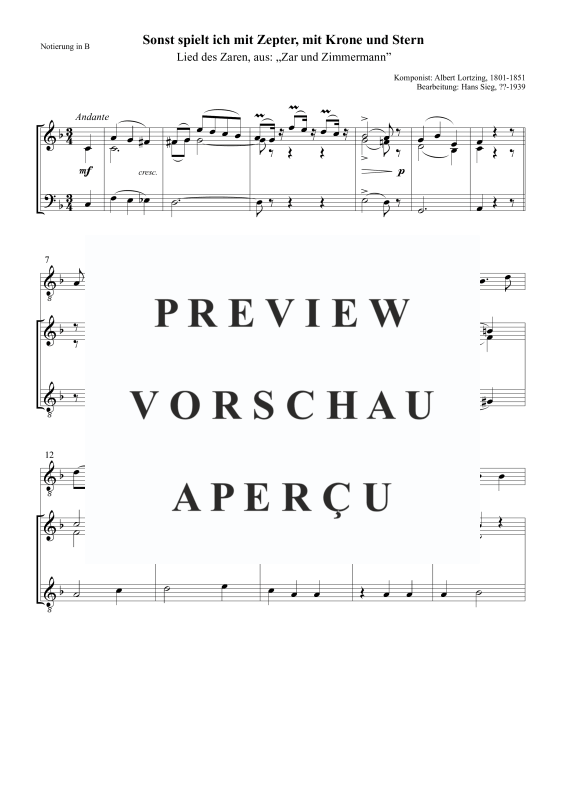 Product gallery: Page 4 of 5 Sonst spielt ich mit Zepter, mit Krone und Stern, , Solo and Trombone Choir