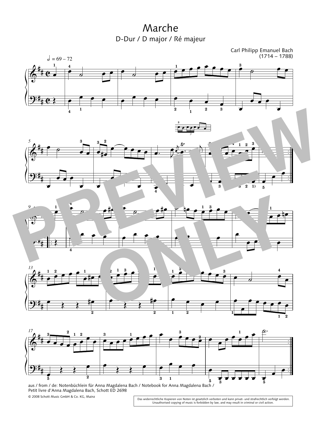 Product gallery: Page 1 of 1 Marche in D major, Hans-Gunter Heumann
