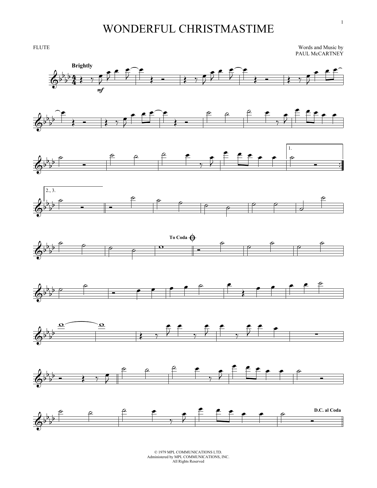 Product gallery: Page 1 of 1 Wonderful Christmastime, Paul McCartney