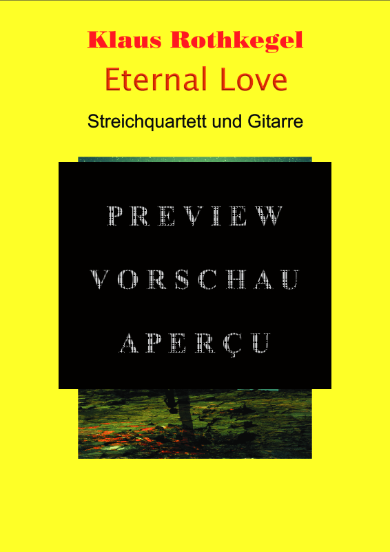 gallery: Eternal Love (Partitur), , Streicher Quartett und Gitarre