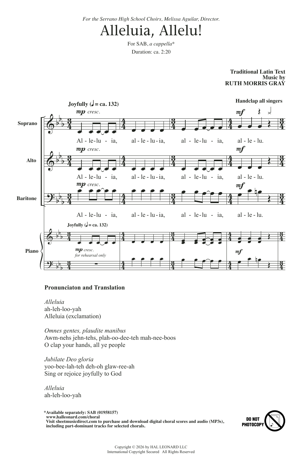 Produktgalerie: Seite 1 von 1 Alleluia, Allelu!, Traditional Latin Text, Chor
