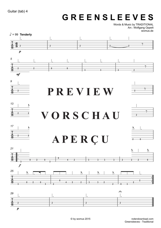 Product gallery: Page 12 of 12 Greensleeves , , (Guitar Quartet)