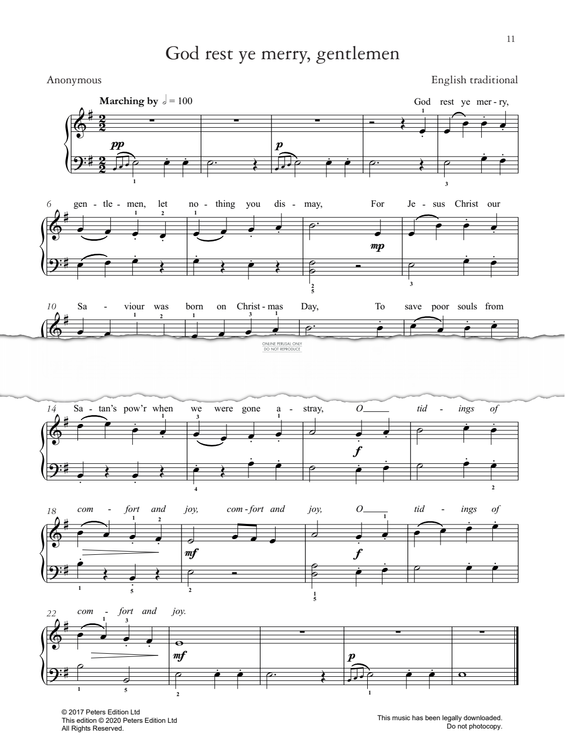 Produktgalerie: Seite 1 von 1 God Rest Ye Merry, Gentlemen, English Traditional, Gesang, Klavier