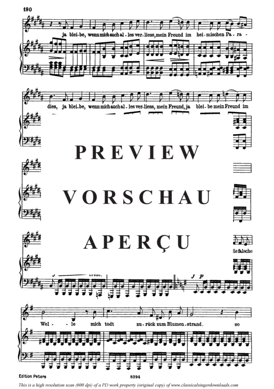 Product gallery: Page 11 of 13 Schiffers Scheidelied D.910, , High Voice and Piano