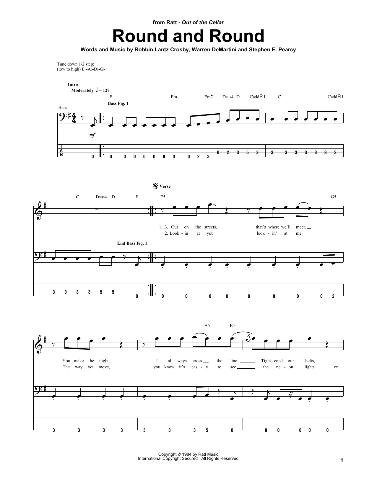Produktgalerie: Seite 1 von 1 Round And Round, Ratt, E-Bass