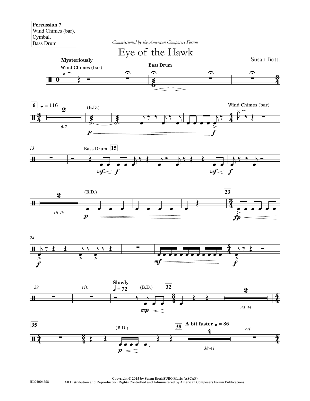 Produktgalerie: Seite 1 von 1 Eye of the Hawk - Percussion 7, Susan Botti, Ensemble