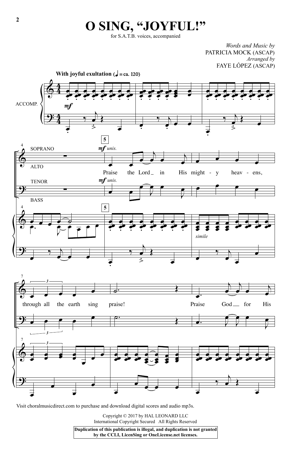 Produktbild zu: O Sing, "Joyful!"